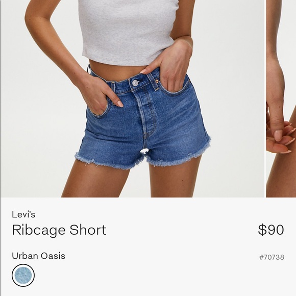 SOLD Levi’s Ribcage Shorts - Picture 1 of 6